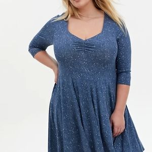 Torrid Multi Star Skater Plus Size Dress